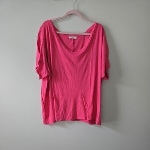 Vibrant Pink Short Sleeve Women's Tee